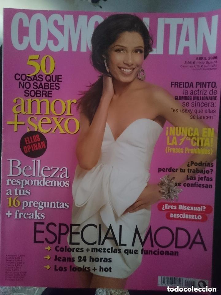 Coleccionismo de Revistas y Peri&oacute;dicos: COSMOPOLITAN - ABRIL 2009 -CON FREIDA PINTO ACTRIZ SLUMDOG MILLONAIRE