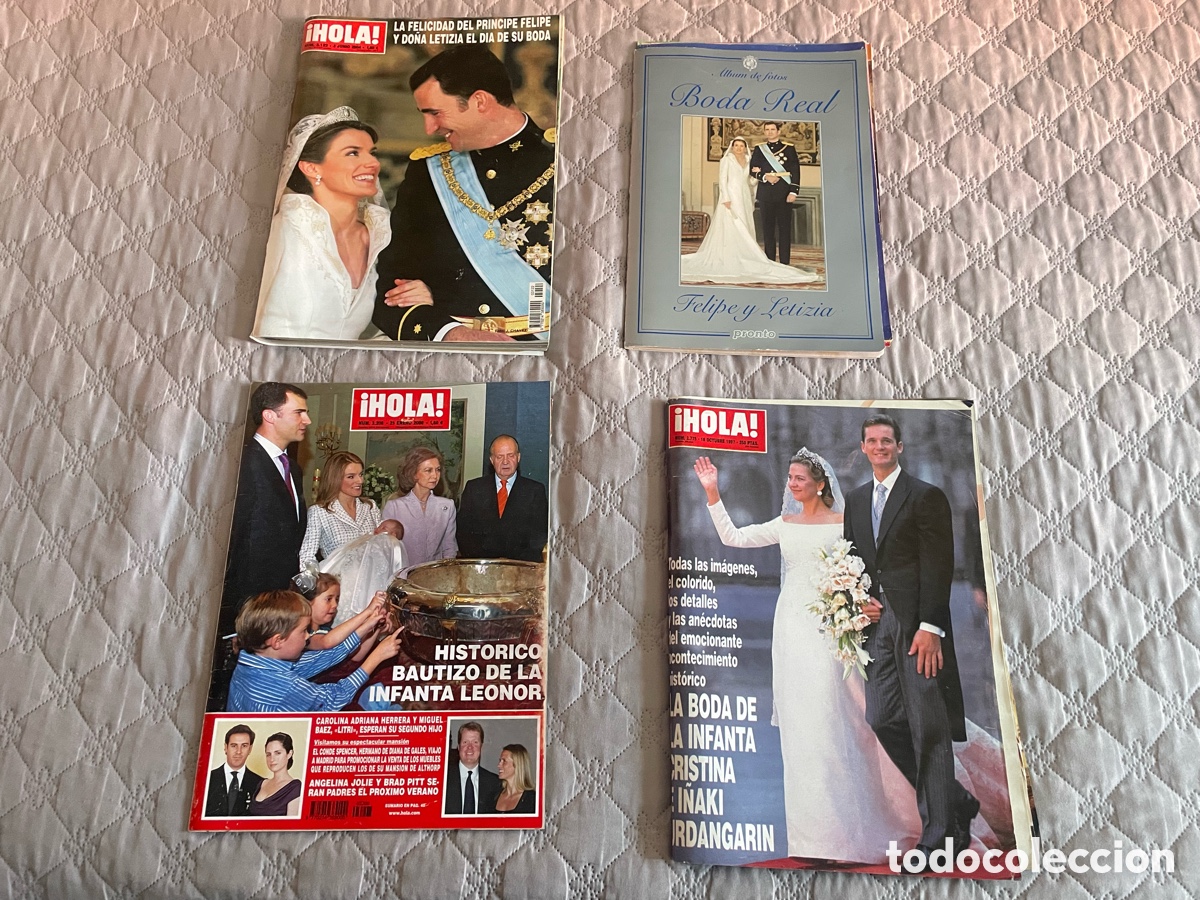 Coleccionismo de Revistas y Peri&oacute;dicos: Lote publicaciones Casa Real espa&ntilde;ola Felipe y Letizia 2003-2005 Hola Pronto