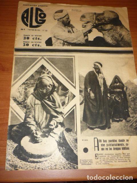 Coleccionismo de Revistas y Peri&oacute;dicos: REVISTA ALGO N&ordm; 252 - 9 JUNIO 1934 - ILUSTRACION POPULAR, VIDA BEDUINOS, EXCURSION AL TEIDE EN 21 H.