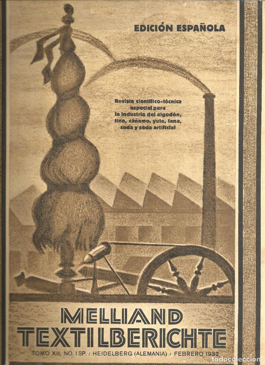 Coleccionismo de Revistas y Peri&oacute;dicos: REVISTA MELLIAND TEXTILBERICHTE, EDICION ESPA&Ntilde;OLA - FEBRERO 1932