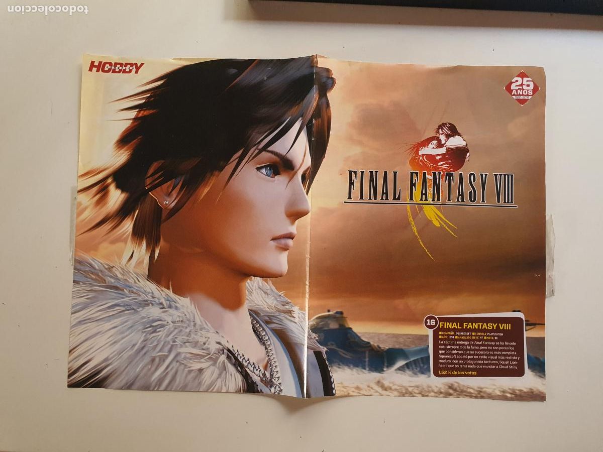 Collection Magazines and Newspapers: REVISTA HOBBY CONSOLAS - POSTER FINAL FANTASY VIII MARIO