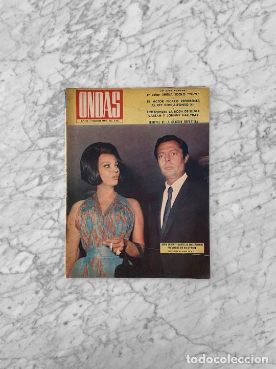 Coleccionismo de Revistas y Peri&oacute;dicos: ONDAS - 1965 - SYLVIE VARTAN Y JOHNNY HALLYDAY, LINDA DARNELL, SHEILA, BEATLES, CHARLEY RECOURT