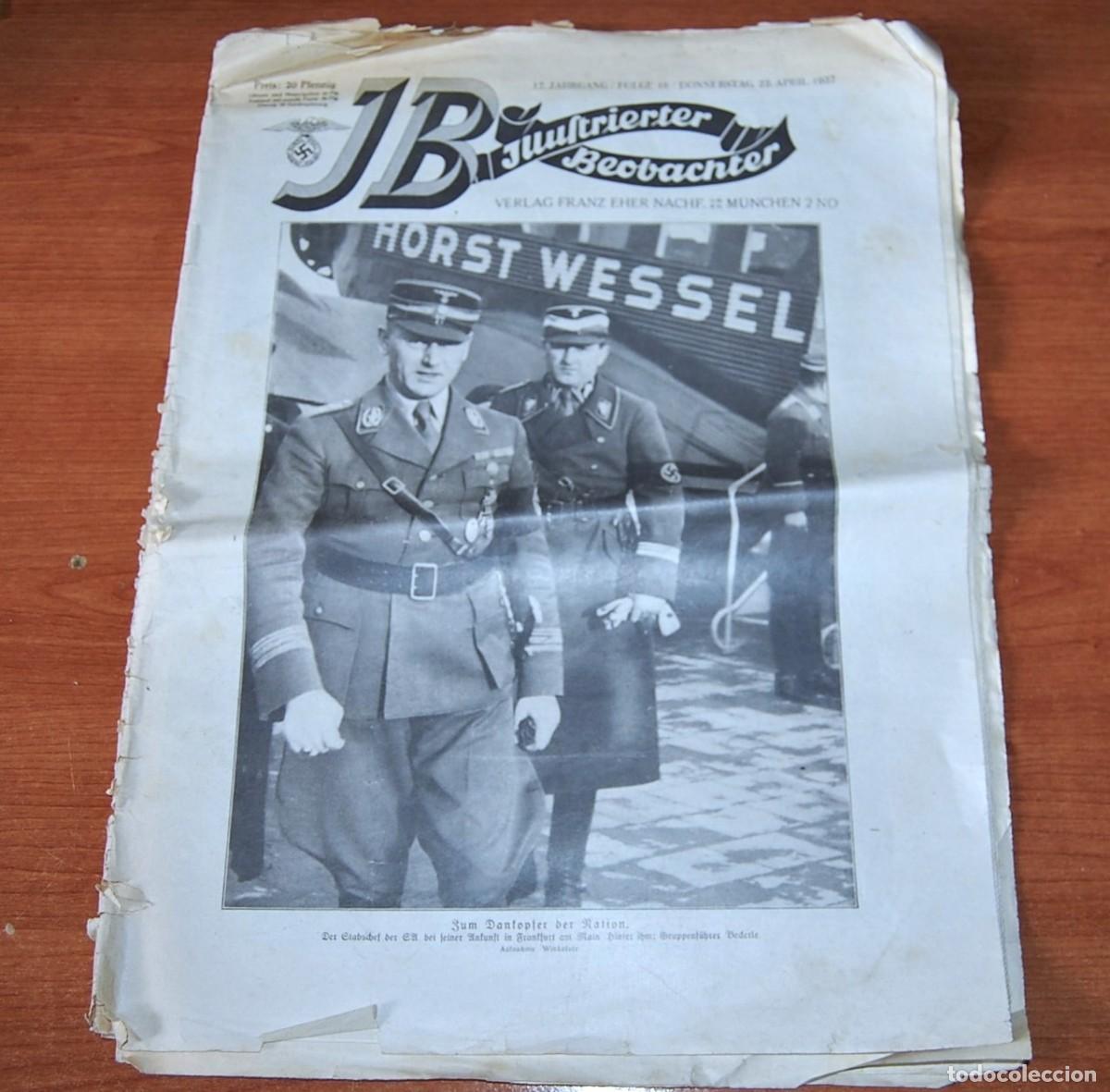 Collezionismo di Riviste e Giornali: PERIODICO ALEM&Aacute;N ILLUSTRIERTER BEOBACHTER DE 22 ABRIL 1937
