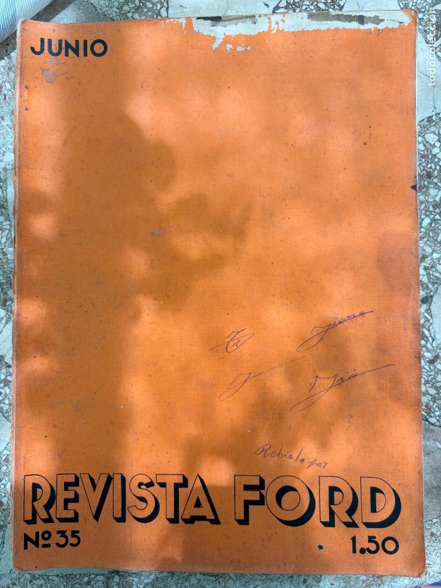 Coleccionismo de Revistas y Peri&oacute;dicos: REVISTA FORD JUNIO 1934 N&ordm; 35. CARROCER&Iacute;AS MAFEU. LUBRICANTES FISKES. BOCINAS SPARTON.
