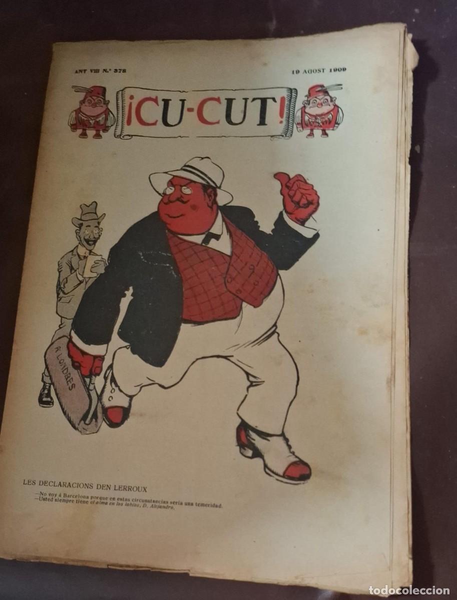 Coleccionismo de Revistas y Peri&oacute;dicos: REVISTA CU-CUT N&ordm; 378 AGOST 1.909