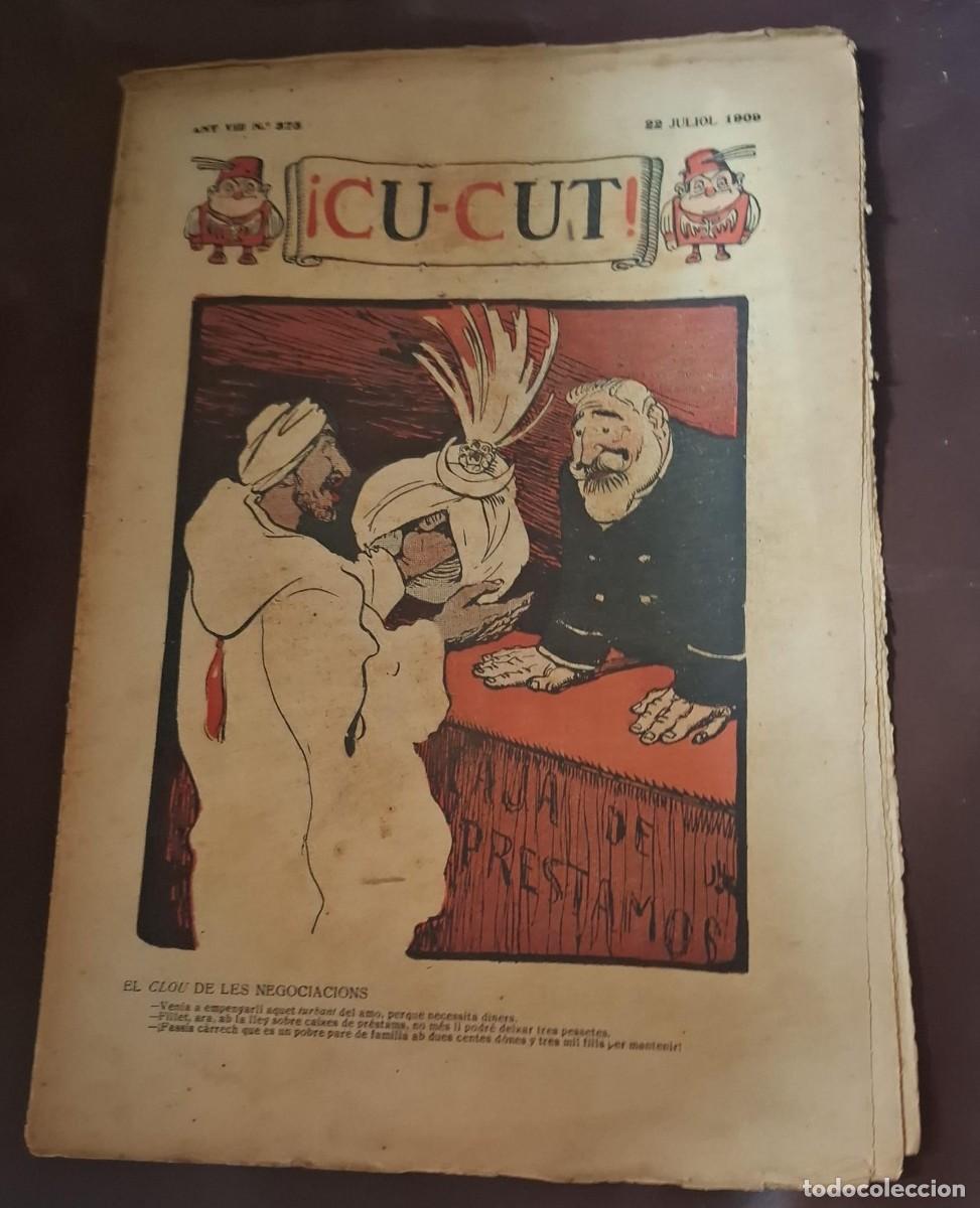 Coleccionismo de Revistas y Peri&oacute;dicos: REVISTA CU-CUT N&ordm; 375 JULIOL 1.909