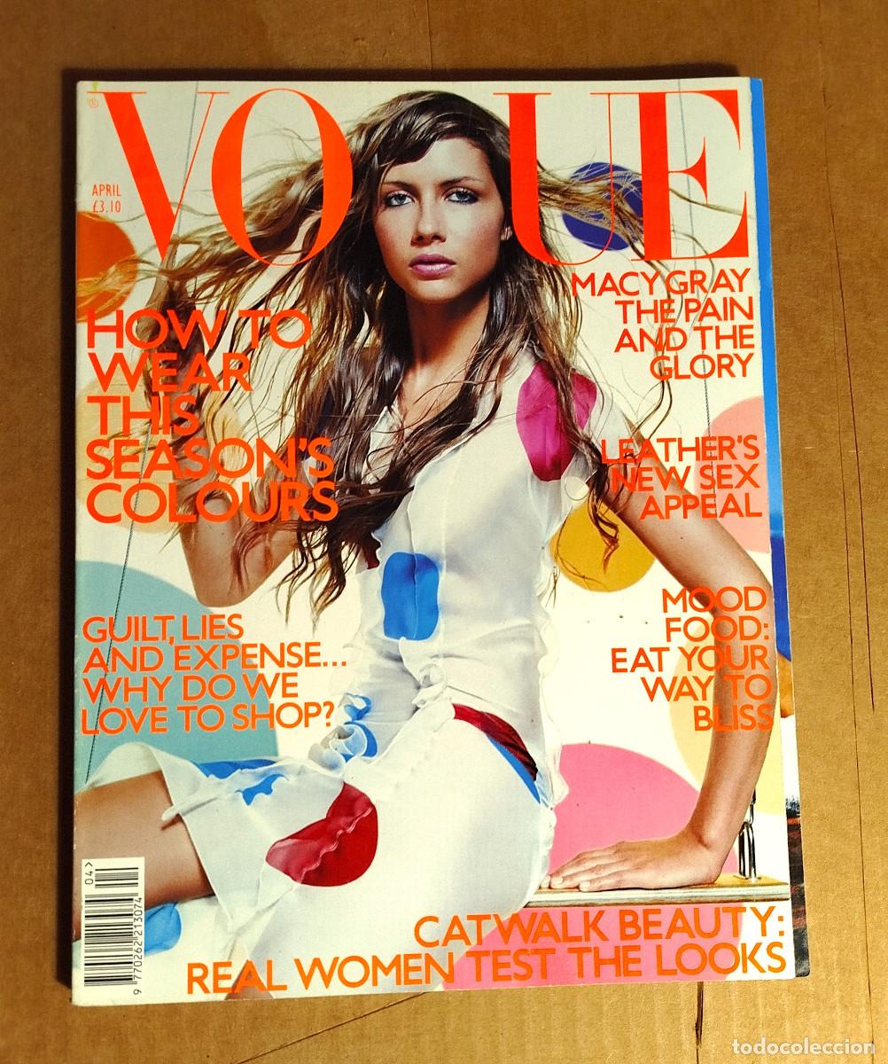 Coleccionismo de Revistas y Peri&oacute;dicos: VOGUE UK - APRIL 2000 - SARAH FRANCIS - MAGGIE RIZER - NICK KNIGHT - 296 p.