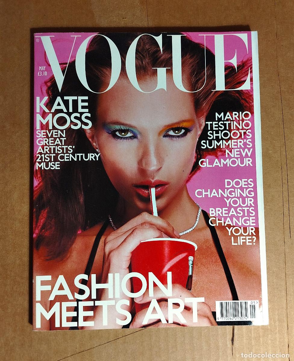 Colecionismo de Revistas e Jornais: VOGUE UK - MAY 2000 - KATE MOSS - SNOWDON - 256 p.