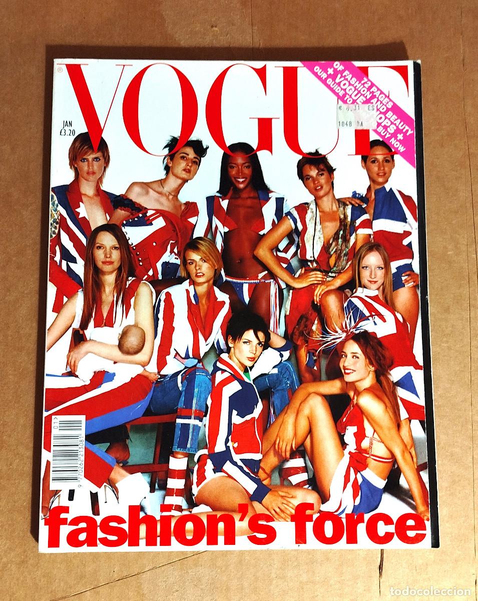 Colecionismo de Revistas e Jornais: VOGUE UK - JANUARY 2002 - GIORGIO ARMANI - TADAO ANDO - CORINNE DAY - 176 p.