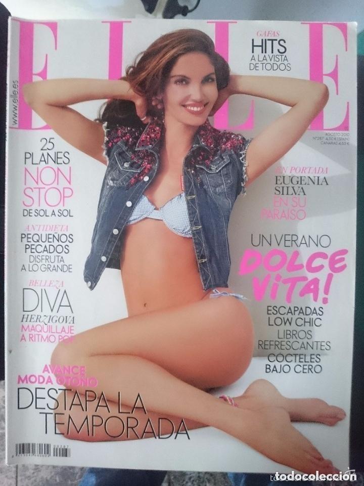 Coleccionismo de revistas y peri&oacute;dicos: ELLE N 287 - AGOSTO 2010 - EUGENIA SILVA EN PORTADA -CON PUBLICIDAD DE LA EPOCA -NOTICIAS-ETC