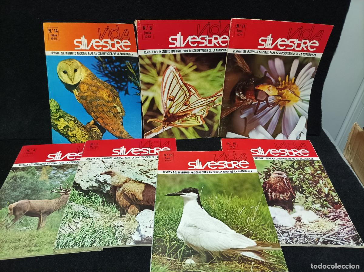 Coleccionismo de Revistas y Peri&oacute;dicos: 7 N&Uacute;MEROS DE LA REVISTA VIDA SILVESTRE - ICONA - 1973-1975