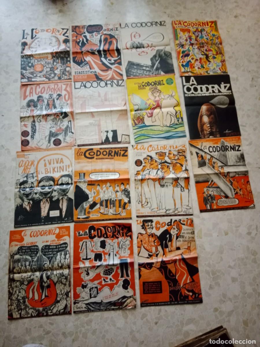 Coleccionismo de Revistas y Peri&oacute;dicos: LOTE DE 15 REVISTAS Y EXTRAS LA CODORNIZ - A&Ntilde;O 1970