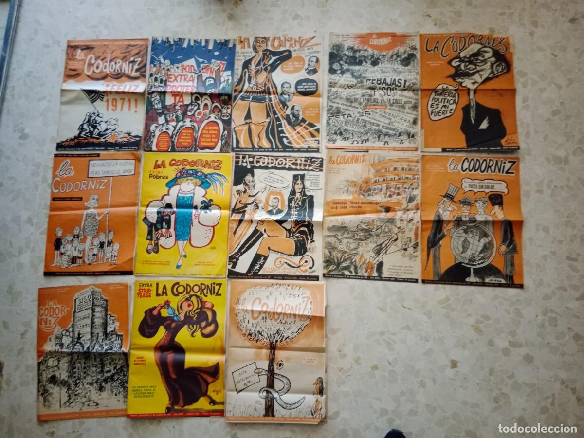 Coleccionismo de Revistas y Peri&oacute;dicos: LOTE DE 13 REVISTAS Y EXTRAS LA CODORNIZ - A&Ntilde;O 1971
