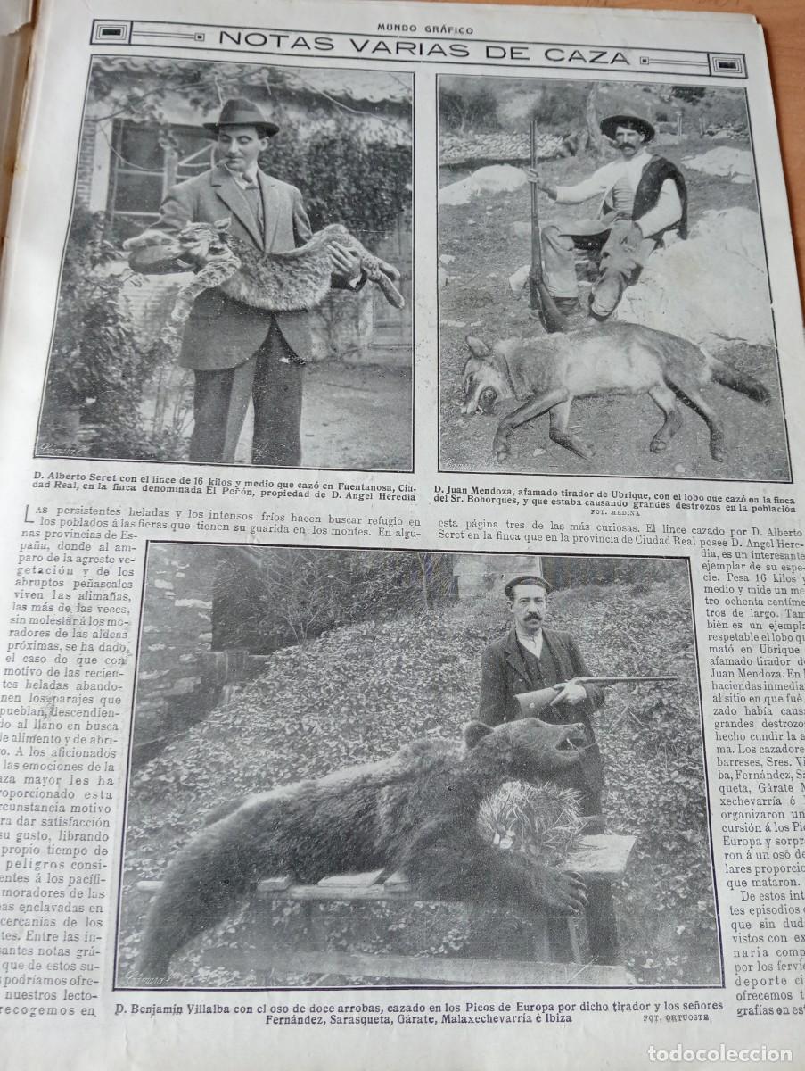 Coleccionismo de Revistas y Peri&oacute;dicos: REVISTA A&Ntilde;O 1914 GUMERSINDO AZCARATEVIZCONDE DE EZA CAZA DEL OSO EN LOS PICOS DE EUROPA ASTURIAS