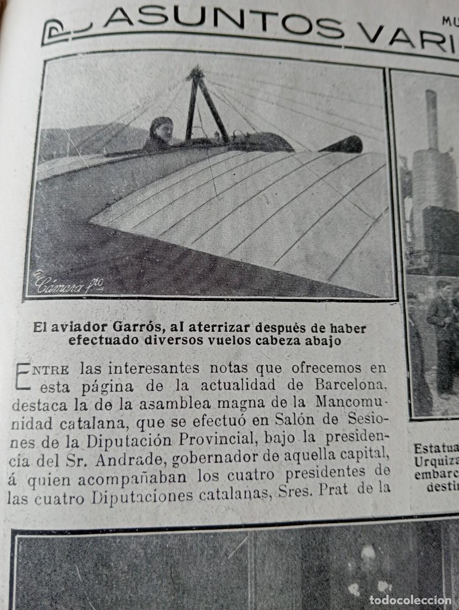 Coleccionismo de Revistas y Peri&oacute;dicos: REVISTA ENTERA A&Ntilde;O 1914 TREN DE ARGAMASILLA A TOMELLOSO POLAVIEJA AVIADOR PILOTO CATALAN GARROS