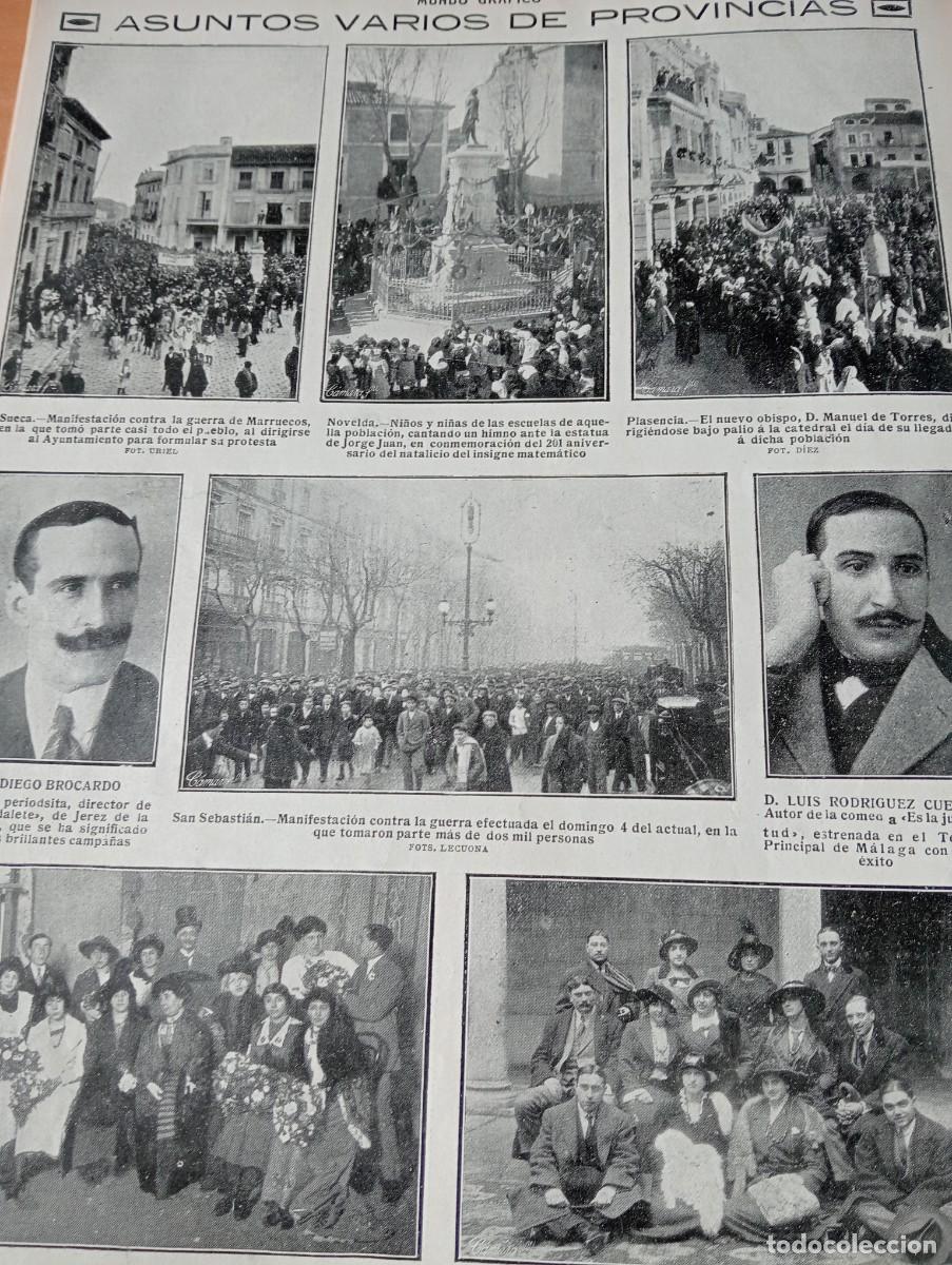 Coleccionismo de Revistas y Peri&oacute;dicos: REVISTA ENTERA A&Ntilde;O 1914 SUECA NOVELDA PLASENCIA BUQUE CA&Ntilde;ONERO MARQUES DE LA VICTORIA