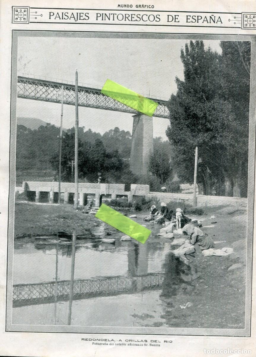 Coleccionismo de Revistas y Peri&oacute;dicos: REVISTA ENTERA A&Ntilde;O 1914 MAO MENORCA FOTO MUJERES LAVANDO ROPA EN EL RIO FOTOGRAFO BONILLA
