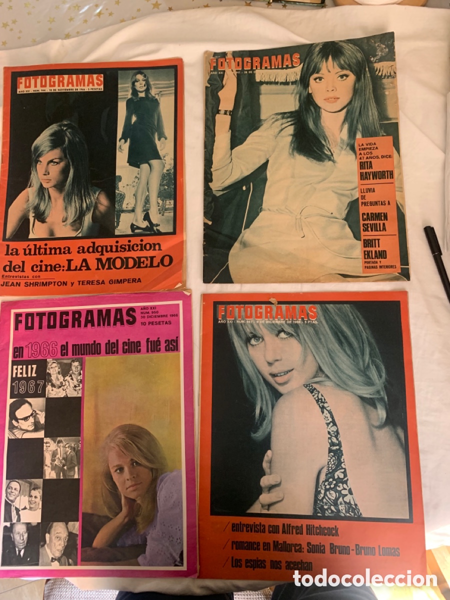 Coleccionismo de Revistas y Peri&oacute;dicos: Cuatro Revistas &ldquo;Fotogramas 1966&rdquo;
