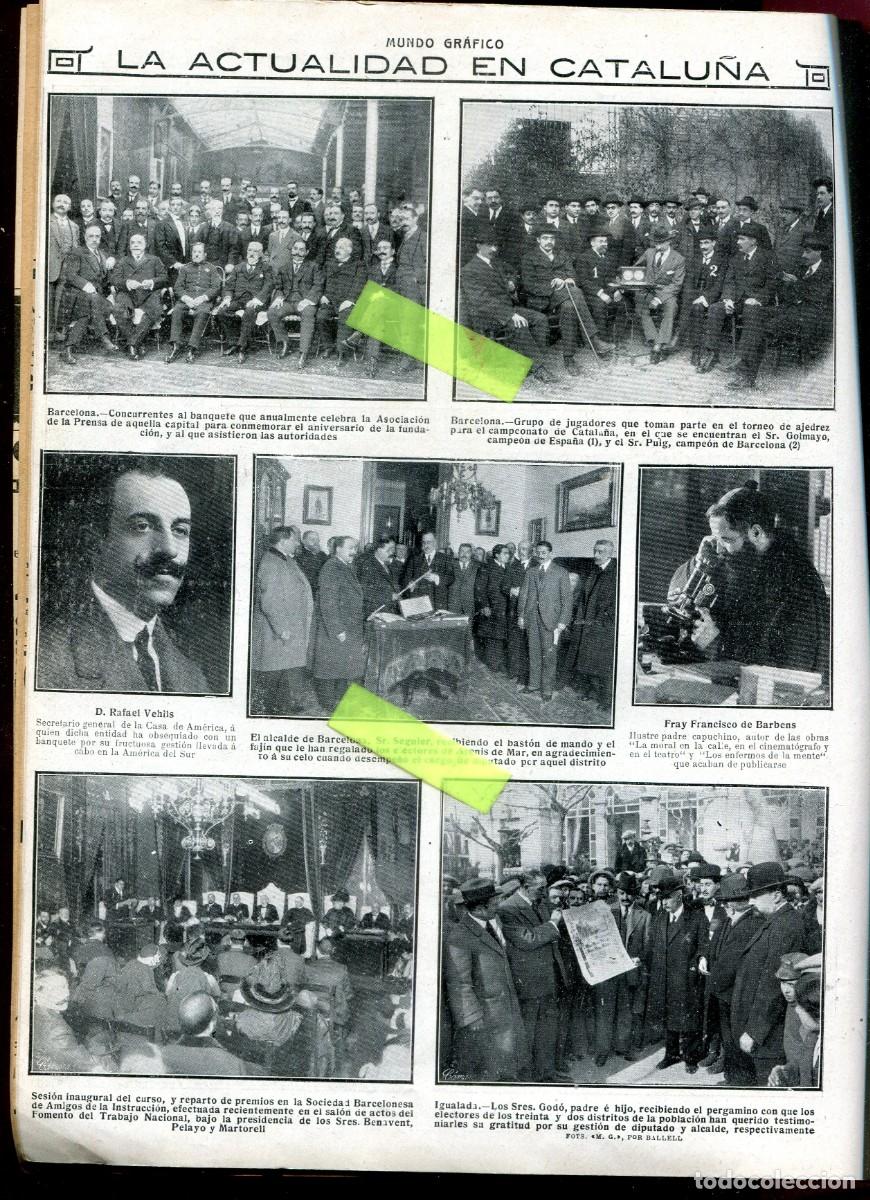 Coleccionismo de Revistas y Peri&oacute;dicos: REVISTA ENTERA A&Ntilde;O 1914 AJEDERZ EN CATALU&Ntilde;A SAGNIER SE&Ntilde;OS GODO IGUALADA
