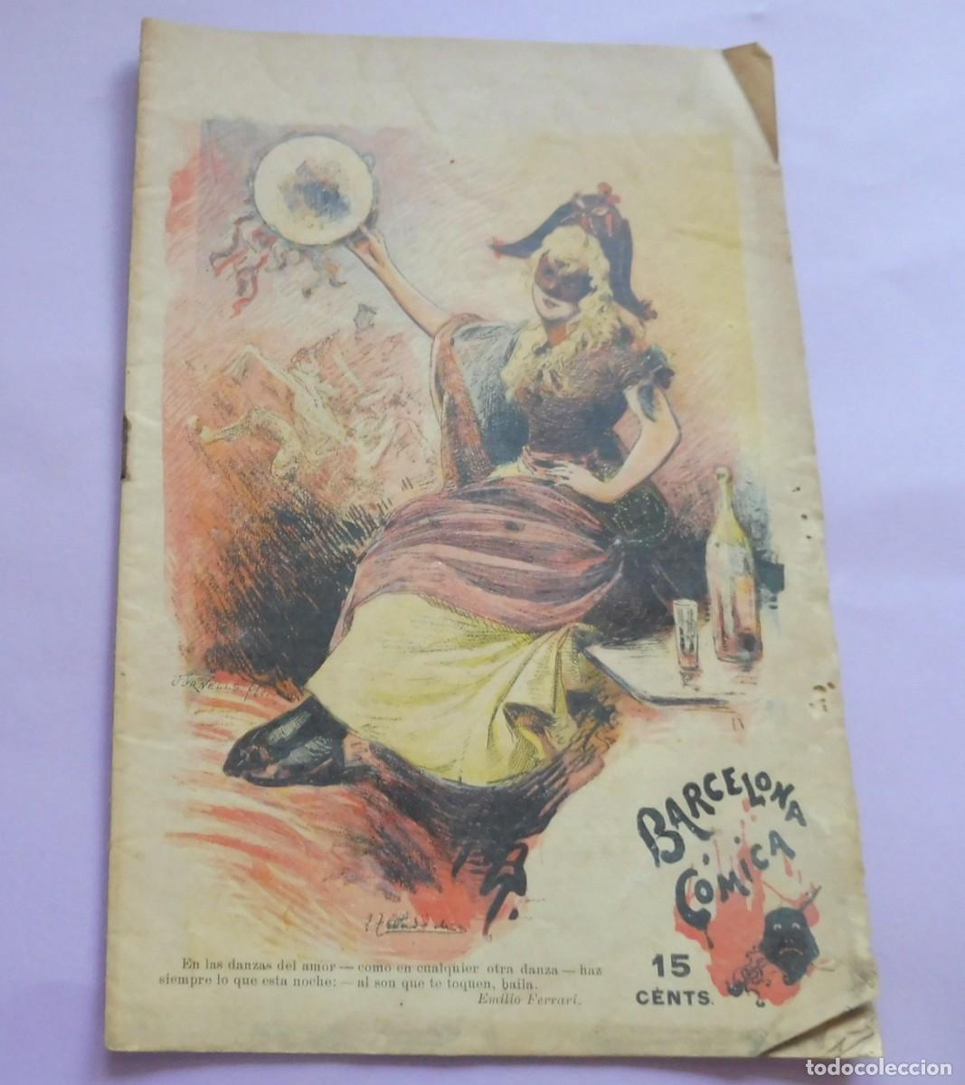 Coleccionismo de Revistas y Peri&oacute;dicos: REVISTA - BARCELONA C&Oacute;MICA - A&ntilde;o VIII - 23 DE FEBRERO DE 1895 - N&Uacute;M 8 - chistes, historietas -