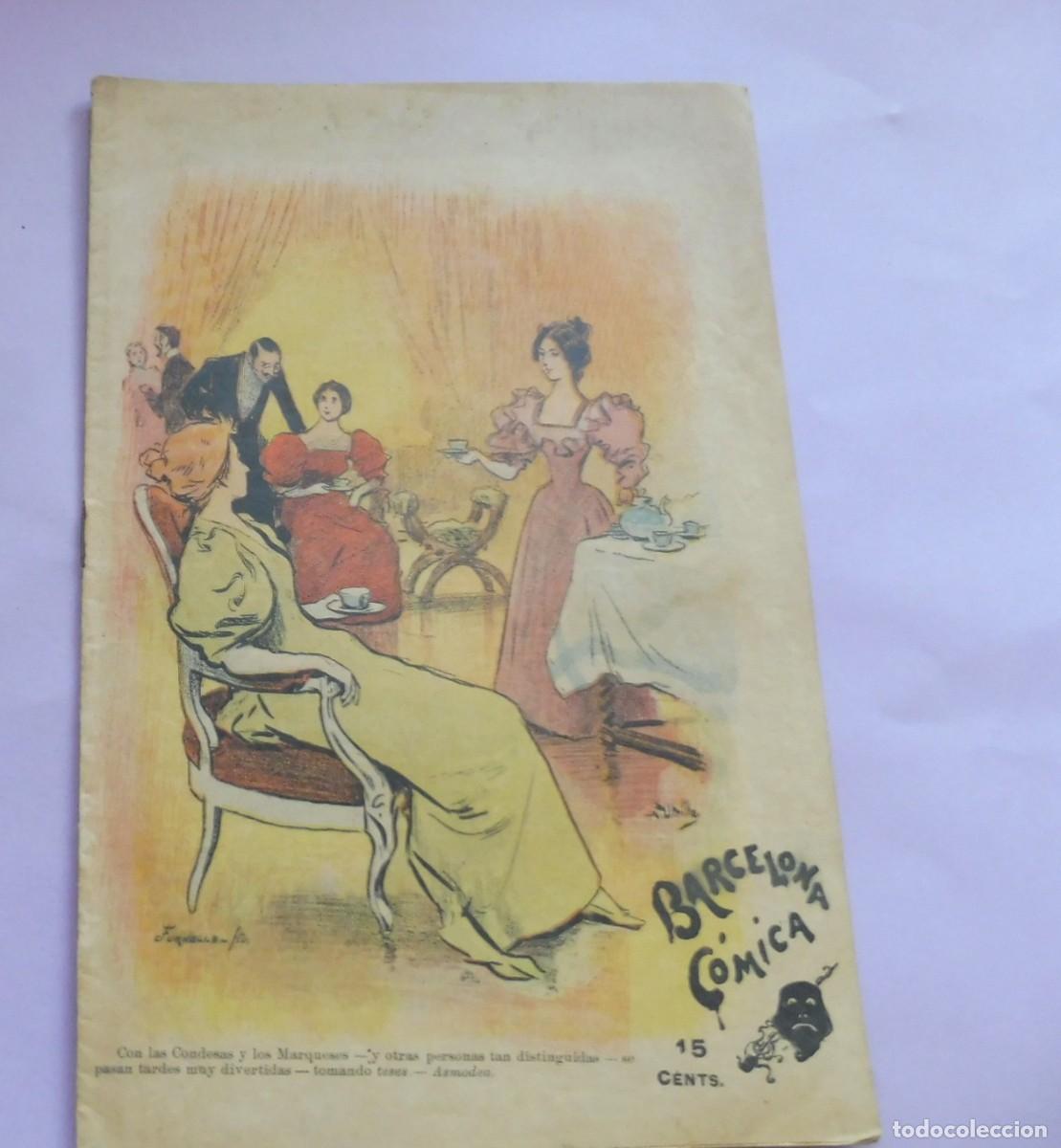 Coleccionismo de Revistas y Peri&oacute;dicos: REVISTA - BARCELONA C&Oacute;MICA - A&ntilde;o VIII - 9 DE MARZO DE 1895 - N&Uacute;M 10 - chistes, historietas -