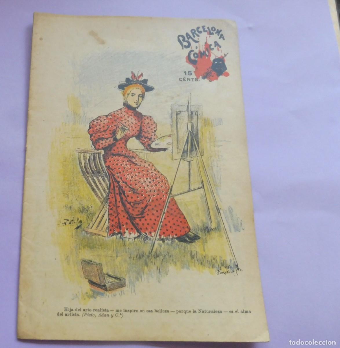 Coleccionismo de Revistas y Peri&oacute;dicos: REVISTA - BARCELONA C&Oacute;MICA - A&ntilde;o VIII - 27 DE ABRIL DE 1895 - N&Uacute;M 17 - chistes, historietas -