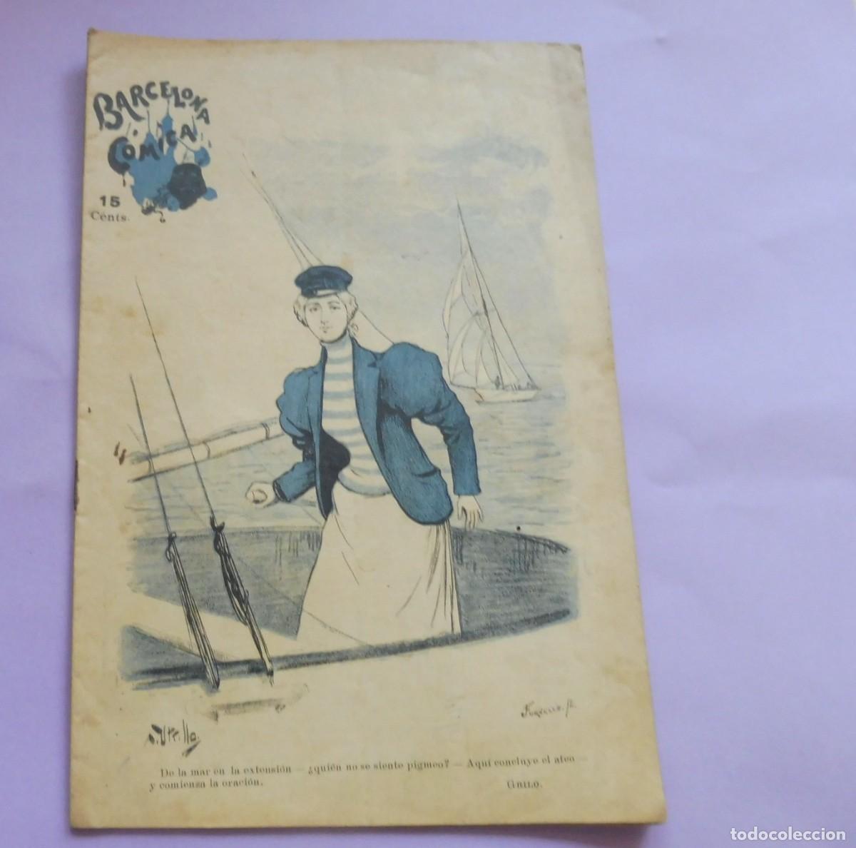 Coleccionismo de Revistas y Peri&oacute;dicos: REVISTA - BARCELONA C&Oacute;MICA - A&ntilde;o VIII - 18 DE MAYO DE 1895 - N&Uacute;M 20 - chistes, historietas -