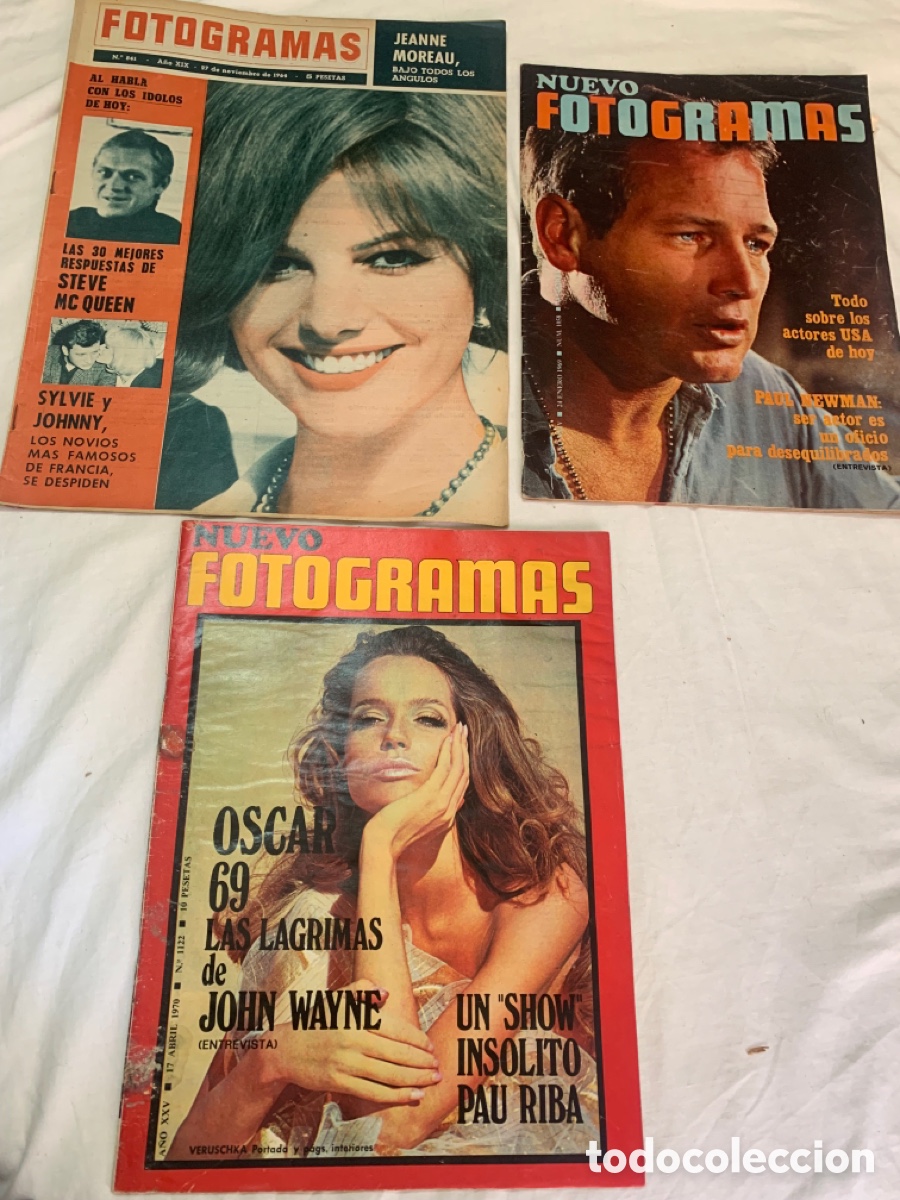 Collection Magazines and Newspapers: Lote de tres revistas Fotogramas de Estrellas de Hollywood
