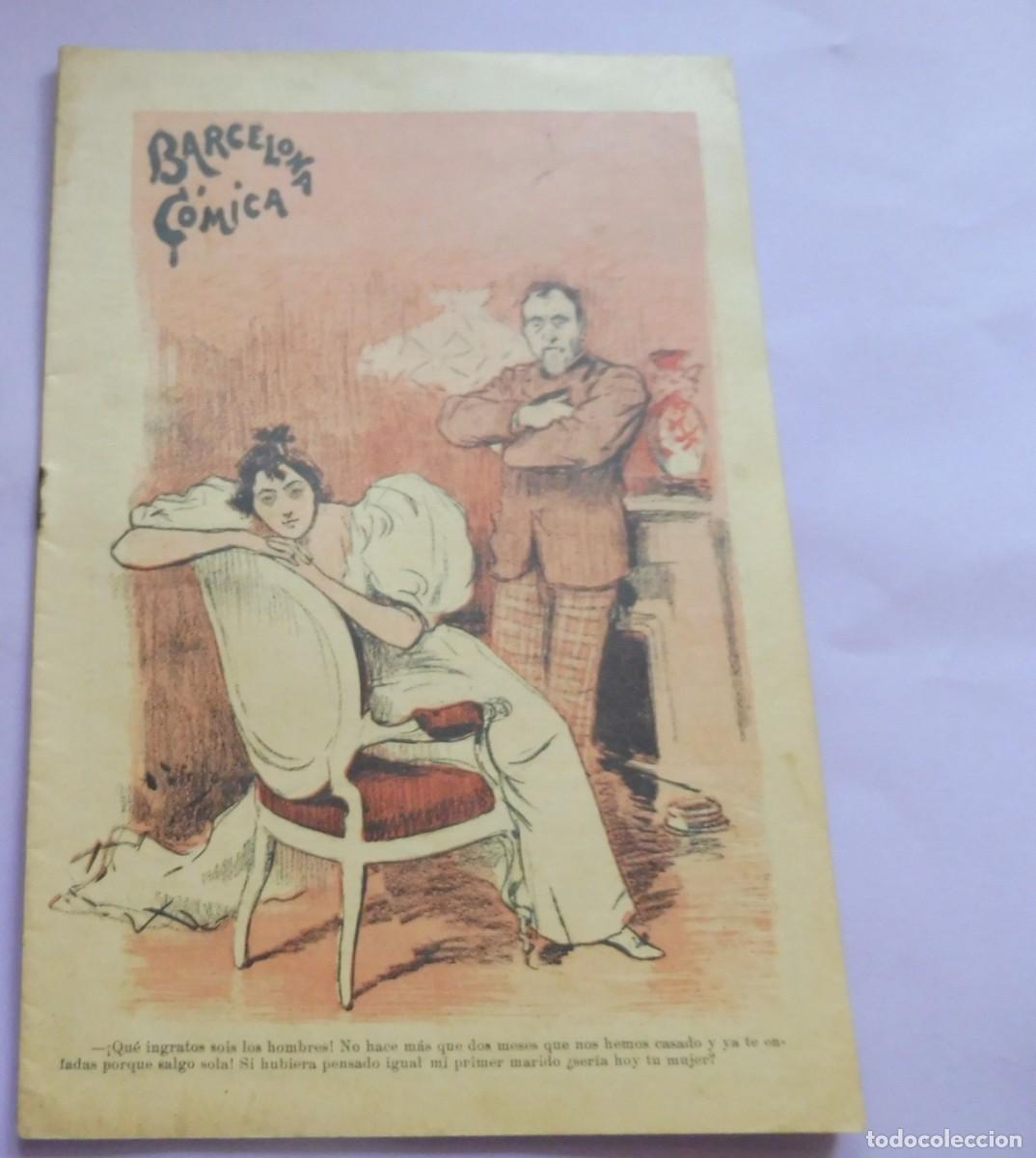 Coleccionismo de Revistas y Peri&oacute;dicos: REVISTA - BARCELONA C&Oacute;MICA - A&ntilde;o VIII - 20 DE JULIO DE 1895 - N&Uacute;M 22 - chistes, historietas -