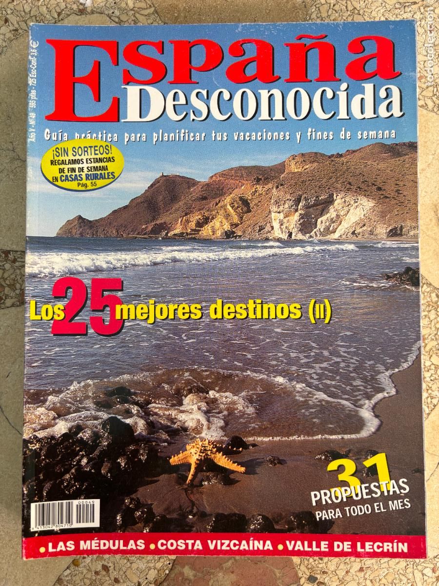Coleccionismo de Revistas y Peri&oacute;dicos: ESPA&Ntilde;A DESCONOCIDA N&ordm; 49. LAS M&Eacute;DULAS. COSTA VIZCA&Iacute;NA. VALLE DE LECR&Iacute;N. MONASTERIO DE VALVANERA.