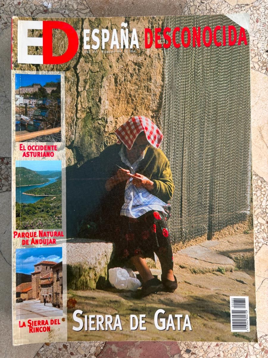 Coleccionismo de Revistas y Peri&oacute;dicos: ESPA&Ntilde;A DESCONOCIDA N&ordm; 89. SIERRA DE GATA. SIERRA DEL RINCON. PARQUE NATURAL DE ANDUJAR. ASTURIAS.