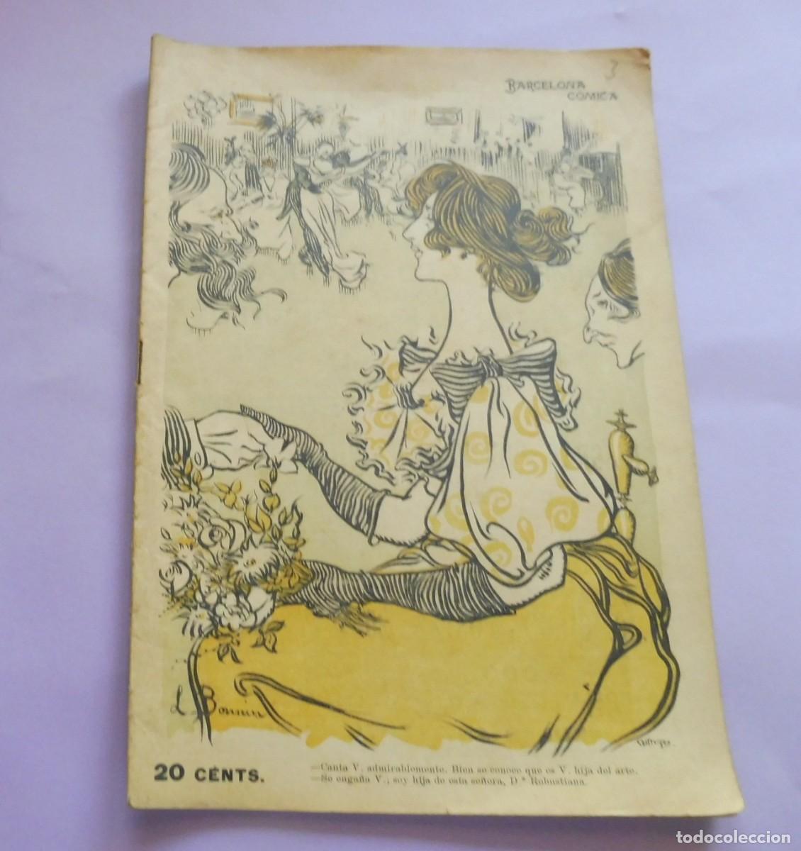 Coleccionismo de Revistas y Peri&oacute;dicos: REVISTA - BARCELONA C&Oacute;MICA - A&ntilde;o IX - 18 DE ENERO DE 1896 - N&Uacute;M 3 - chistes, historietas - caricatur