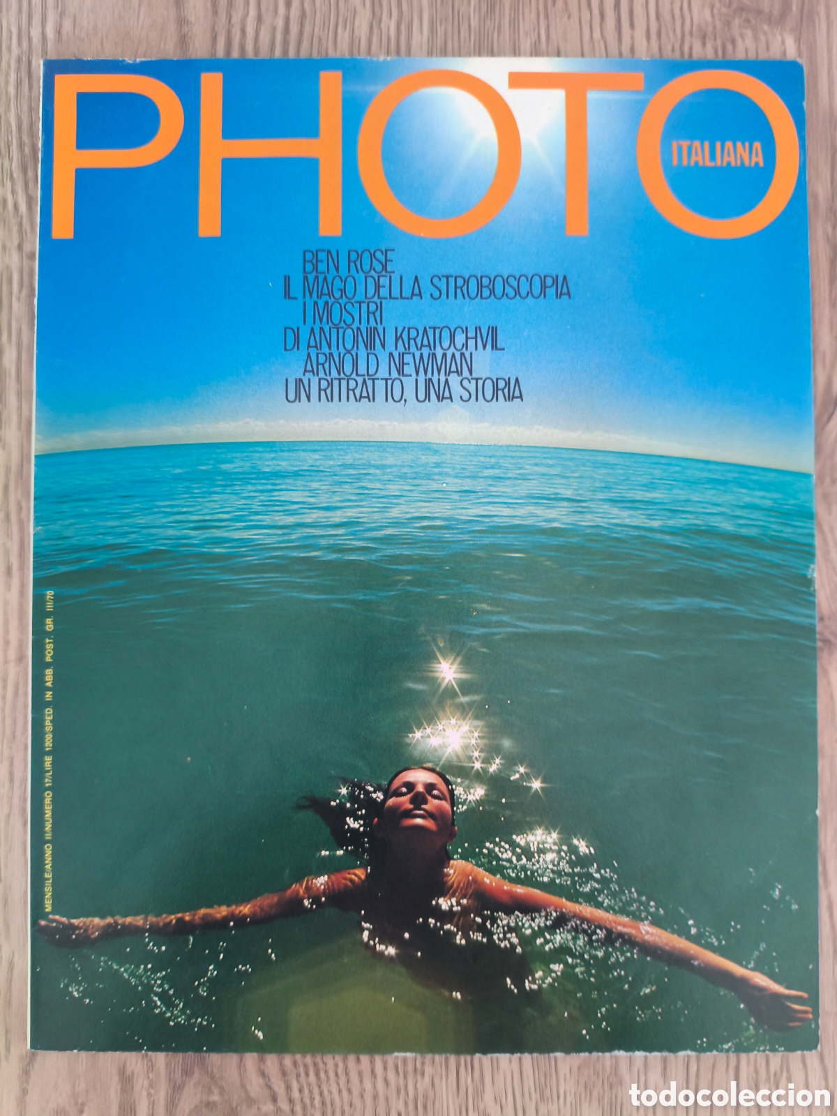 Colecionismo de Revistas e Jornais: REVISTA PHOTO ITALIANA JULIO AGOSTO 1976 GUILLAUMIN BEN ROSE ARNOLD NEWMAN