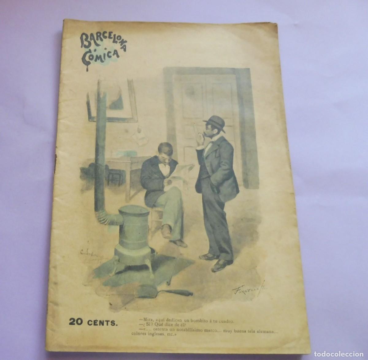 Coleccionismo de Revistas y Peri&oacute;dicos: REVISTA - BARCELONA C&Oacute;MICA - A&ntilde;o IX - 25 DE ABRIL DE 1896 - N&Uacute;M 17 - chistes, historietas - fotos,