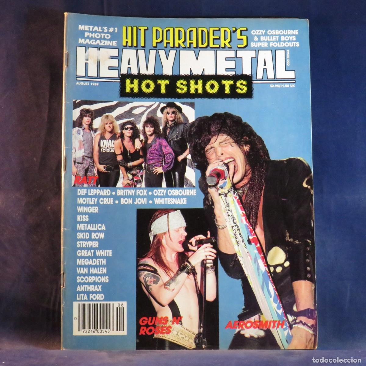 Coleccionismo de Revistas y Peri&oacute;dicos: HIT PARADER (AUGUST 1989) - REVISTA