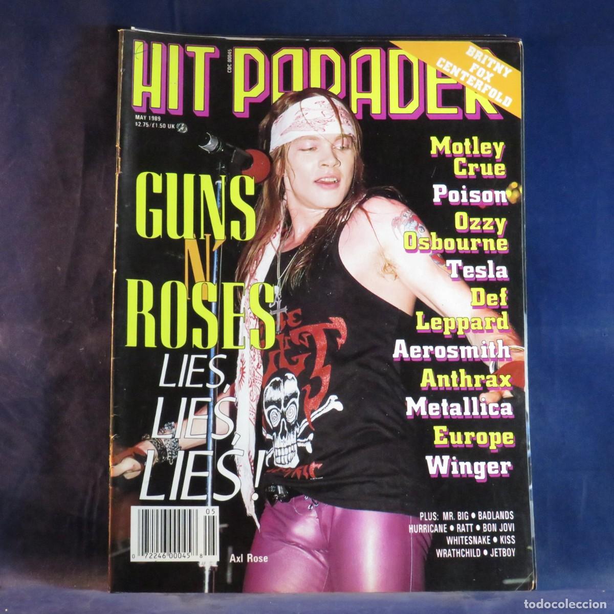 Coleccionismo de Revistas y Peri&oacute;dicos: HIT PARADER (MAY 1989) - REVISTA