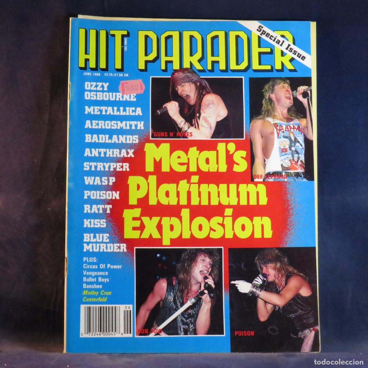 Coleccionismo de Revistas y Peri&oacute;dicos: HIT PARADER (JUNE 1989) - REVISTA