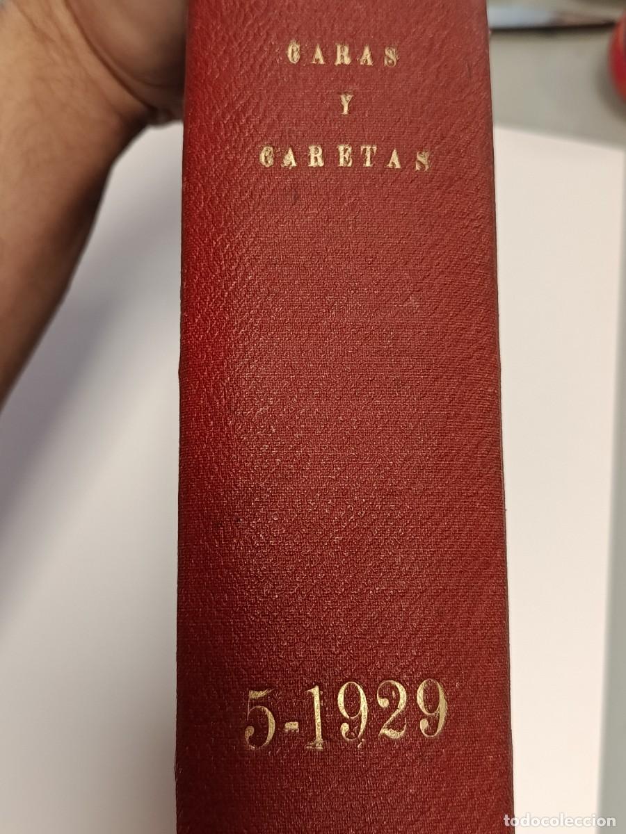 Coleccionismo de Revistas y Peri&oacute;dicos: Tomo Revista Caras y Caretas (Argentina) - junio/julio 1929. Tomo 5. Ilustraci&oacute;n, S&aacute;tira, Art D&eacute;co.