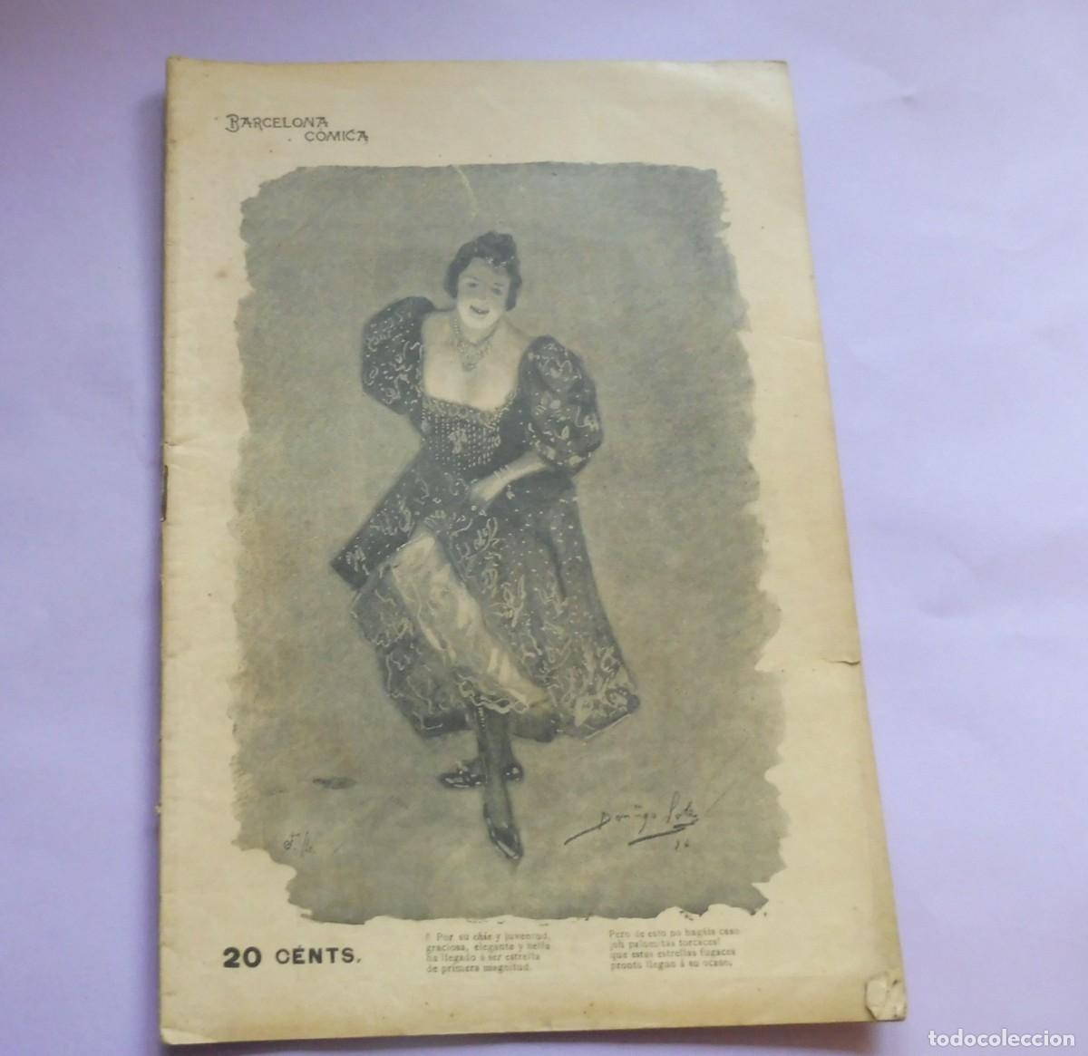 Coleccionismo de Revistas y Peri&oacute;dicos: REVISTA - BARCELONA C&Oacute;MICA - A&ntilde;o IX - 17 OCTUBRE DE 1896 - N&Uacute;M 42 - chistes, historietas - fotos,