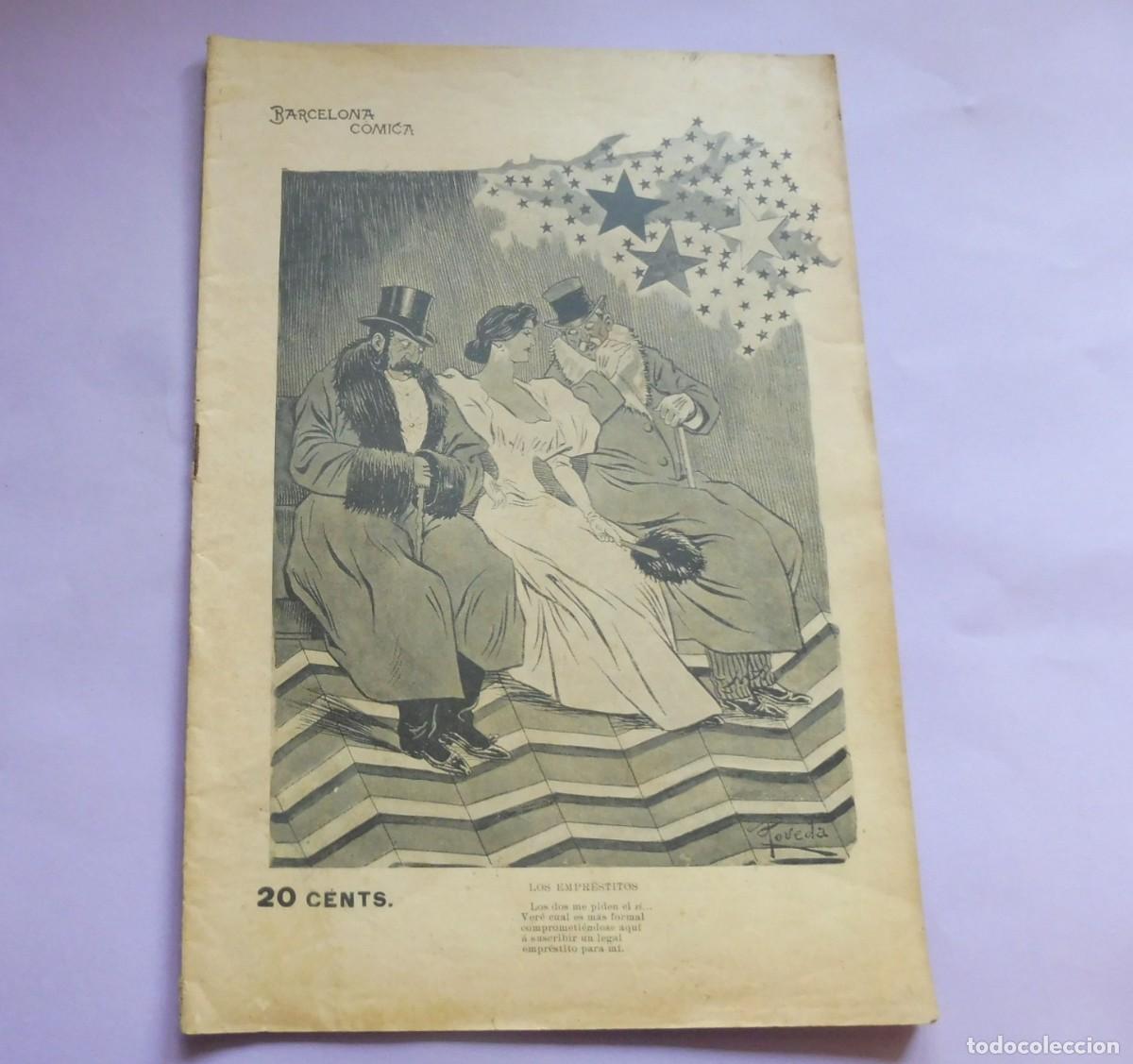 Coleccionismo de Revistas y Peri&oacute;dicos: REVISTA - BARCELONA C&Oacute;MICA - A&ntilde;o IX - 21 NOVIEMBRE DE 1896 - N&Uacute;M 47 - chistes, historietas - fotos,