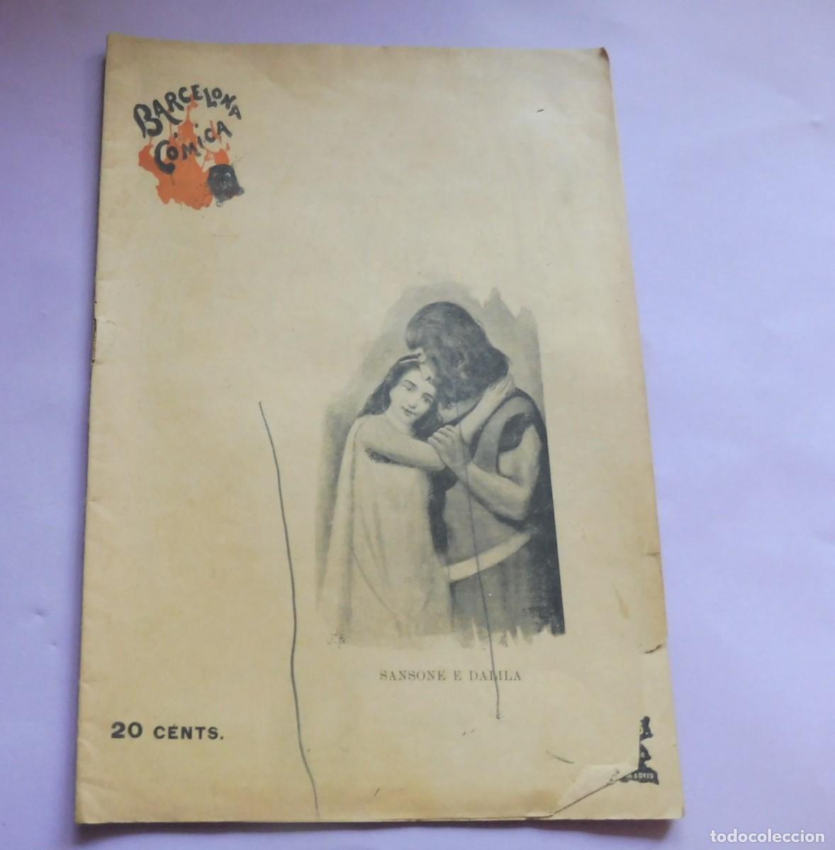 Coleccionismo de Revistas y Peri&oacute;dicos: REVISTA - BARCELONA C&Oacute;MICA - A&ntilde;o X - 23 ENERO DE 1897 - N&Uacute;M 4 - chistes, historietas - fotos,
