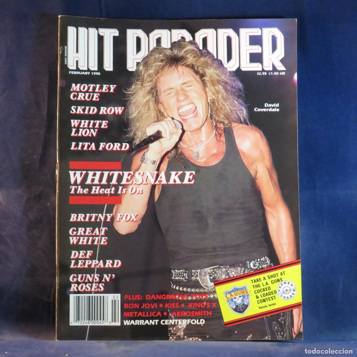 Coleccionismo de Revistas y Peri&oacute;dicos: HIT PARADER (FEBRUARY 1990) - REVISTA
