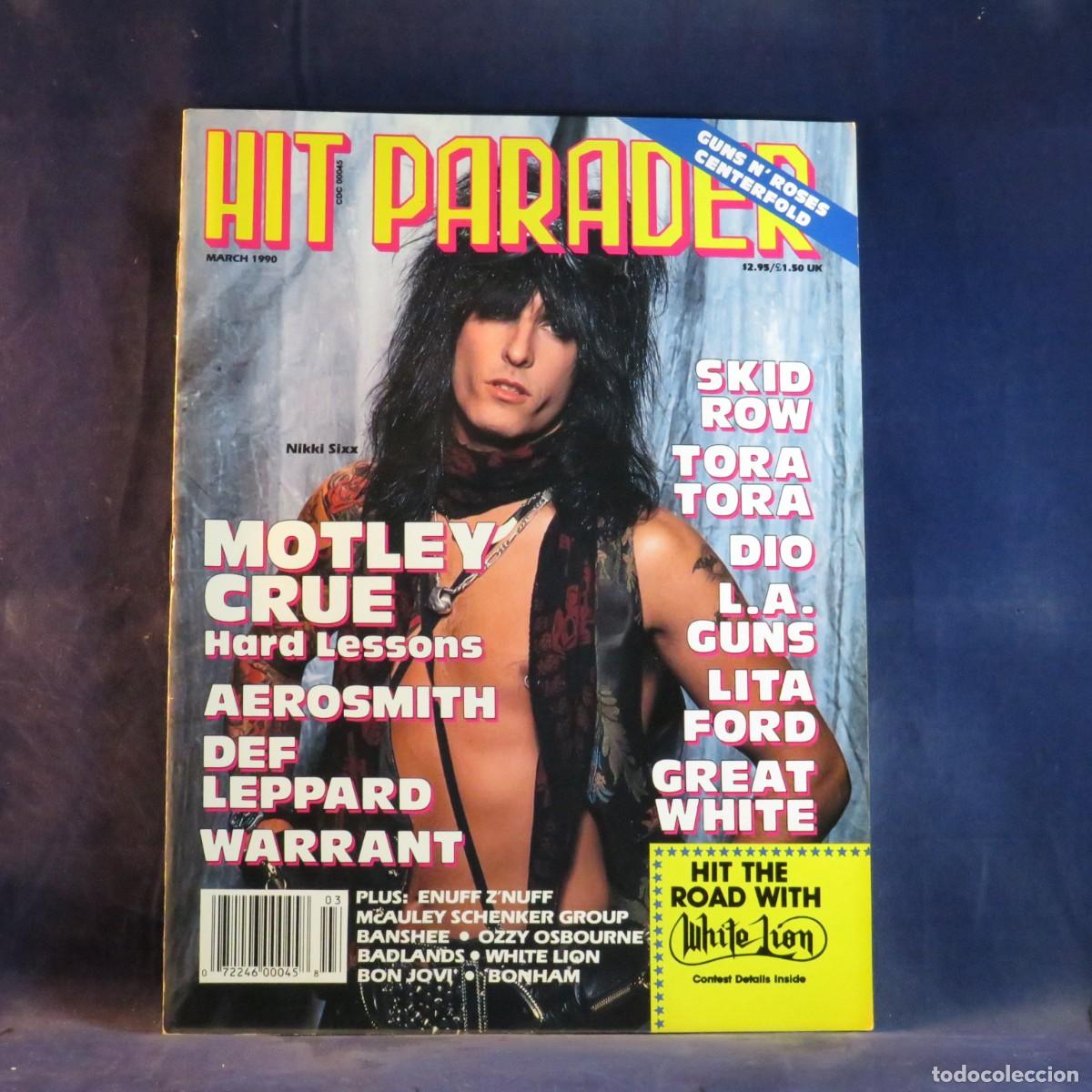 Coleccionismo de Revistas y Peri&oacute;dicos: HIT PARADER (MARCH 1990) - REVISTA