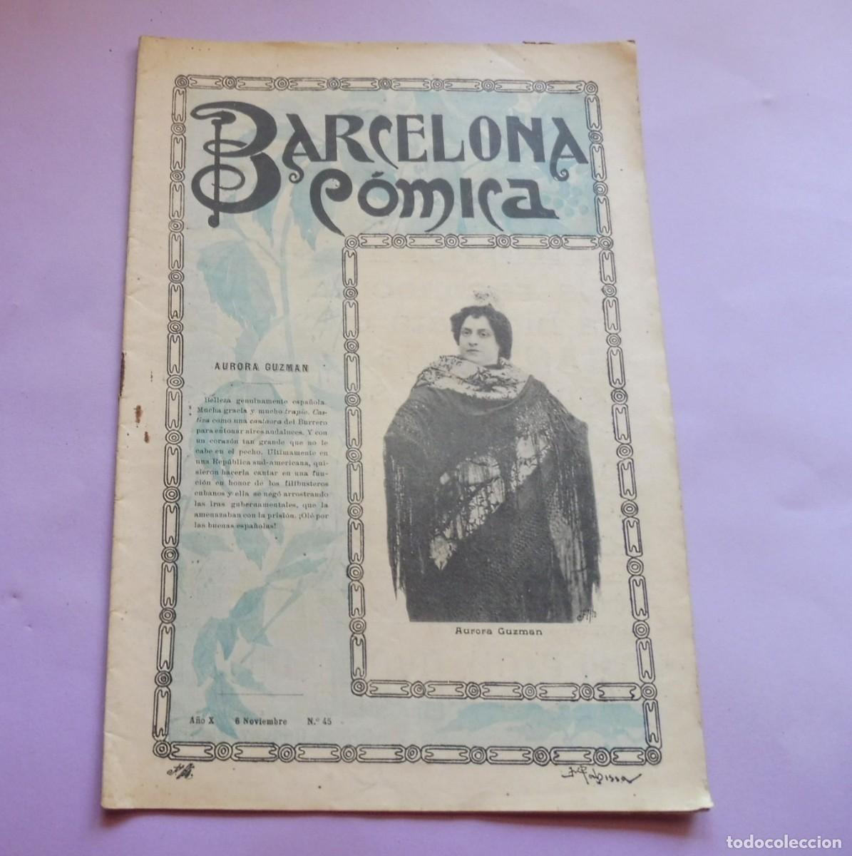 Sammeln von Zeitschriften und Zeitungen: REVISTA - BARCELONA C&Oacute;MICA - 6 NOVIEMBRE 1897 - N&Uacute;M 45 - chistes, historietas - fotos, publicidad.