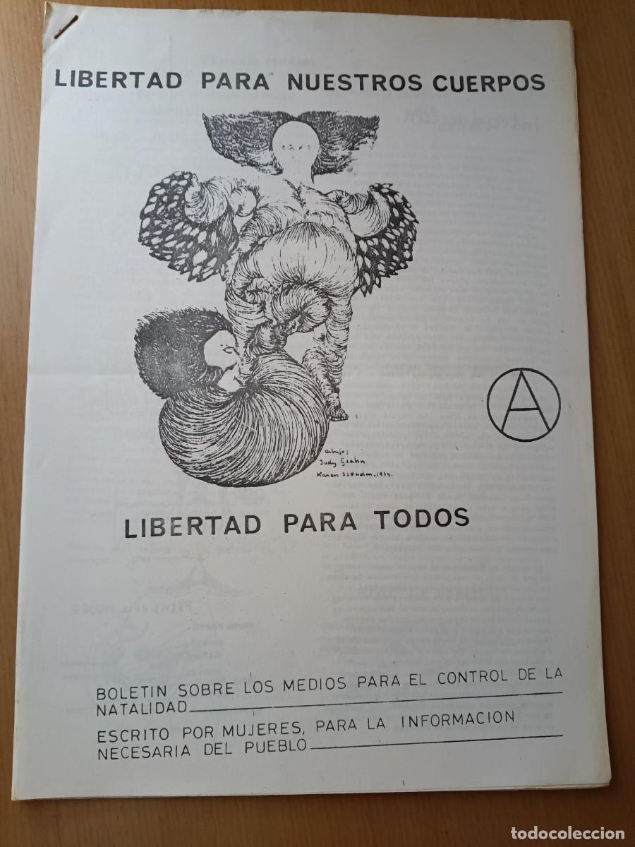 Coleccionismo de Revistas y Peri&oacute;dicos: BOLETIN MUJERES ACRATAS 25 PAGS. MEDIOS PARA CONTROL DE LA NATALIDAD SEXUALIDAD Y ABORTO A&Ntilde;OS 70