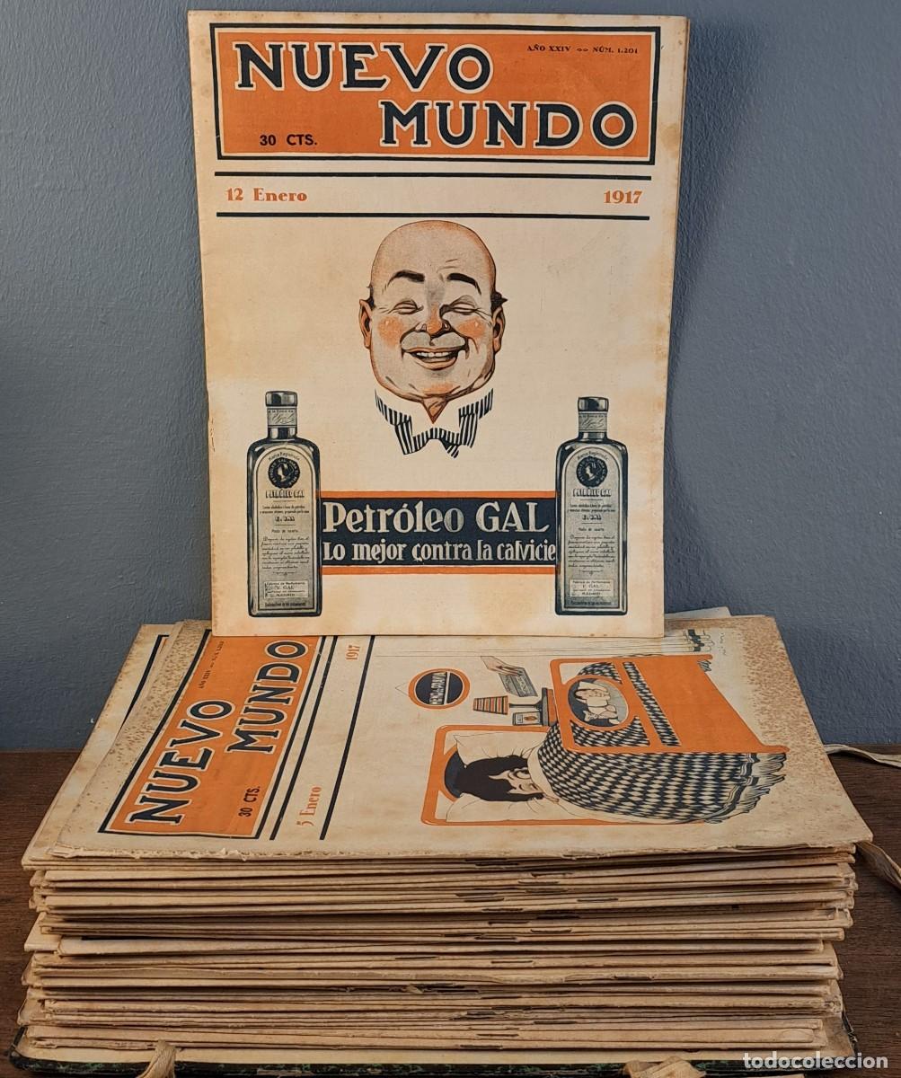Coleccionismo de Revistas y Peri&oacute;dicos: Lote de revistas &ldquo;Nuevo Mundo&rdquo;, a&ntilde;o 1917, del n&ordm; 1200 al 1251