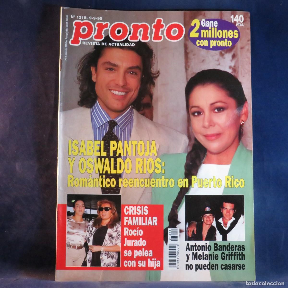 Coleccionismo de Revistas y Peri&oacute;dicos: PRONTO (N&ordm; 1218 - 9-9-95) - REVISTA