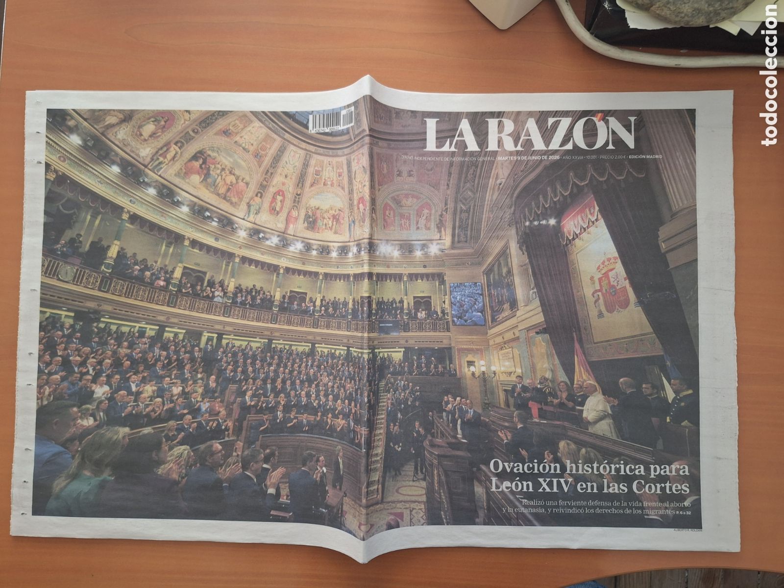 Coleccionismo de Revistas y Peri&oacute;dicos: Peri&oacute;dico historico. Le&oacute;n XIV en el Congreso de los Diputados