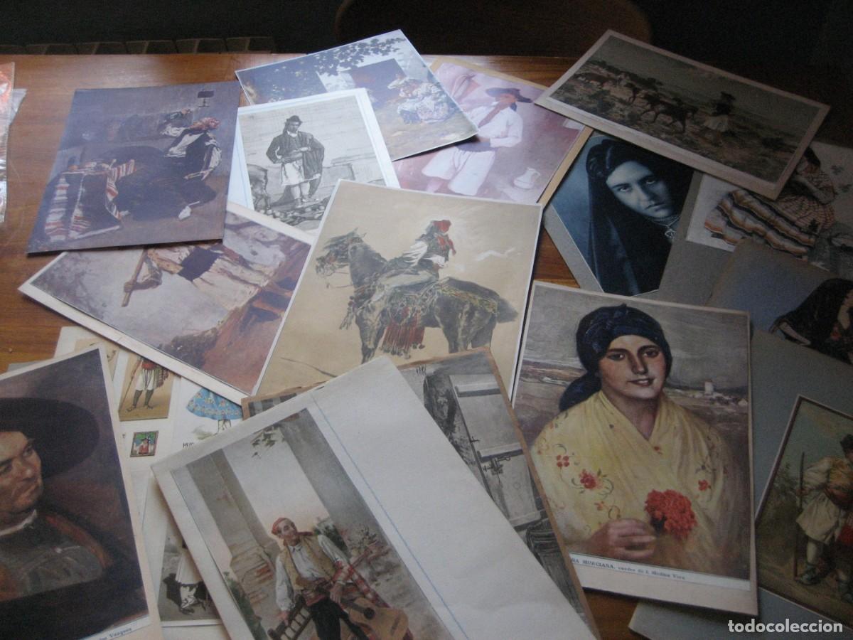 Collection Magazines and Newspapers: Gran lote de 30 recortes de revista laminas , fotos antiguas de Murcia vestidos costumbres