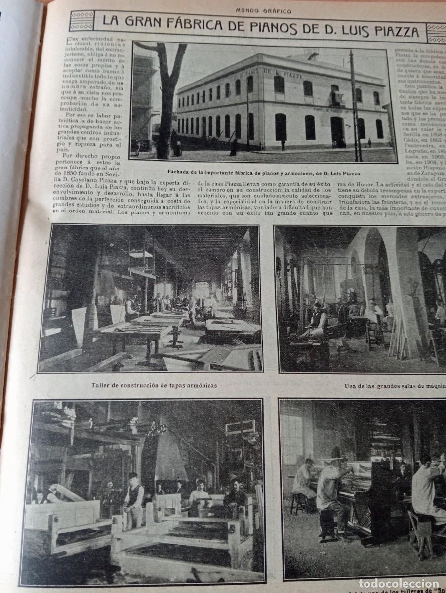 Collection Magazines and Newspapers: REVISTA ENTERA A&Ntilde;O 1914 FABRICA DE PIANOS LUIS PIAZZA ENVASES GALLARDO NU&Ntilde;EZ RELOJ INVAR BOLSILLO